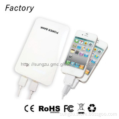 Newest battery back!! 2 USB power bank for tablet pc 10000mah